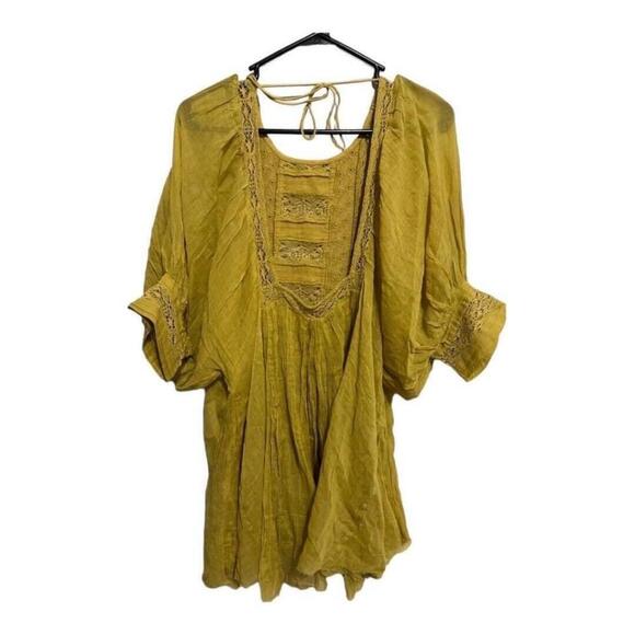 Free People Yellow Blouse - Picture 3 of 14